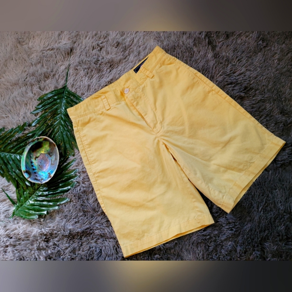 Vineyard Vines Yellow Boys Shorts Flat Front